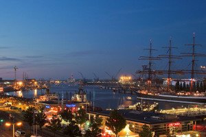 Blick über den Kieler Hafen